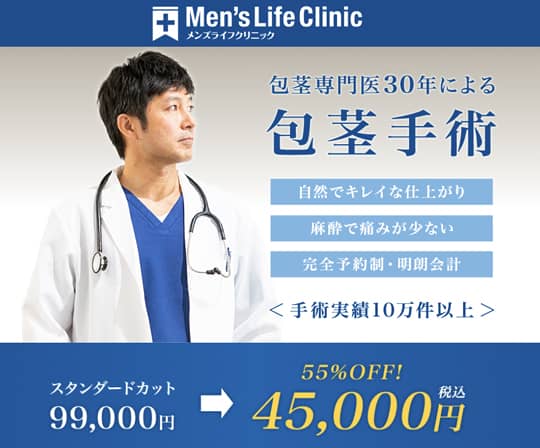 メンズライフクリニックの55%OFF割引キャンペーン
