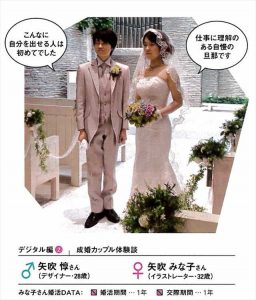雑誌「Oggi(オッジ)」に掲載されてたペアーズで出会い結婚の体験談