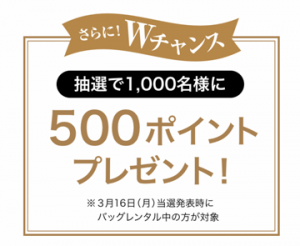 Laxus(ラクサス)のバーキンが使えるキャンペーンのWチャンス紹介画像