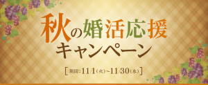 2022年11月実施のパートナーエージェント秋の婚活応援キャンペーン紹介画像